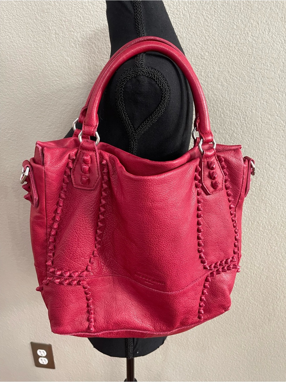 Liebeskind red leather bag